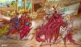 Jesmon vs Ragnalordmon illustrated playmat [StaticFox64]