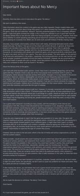 rave devs original victim blaming statement