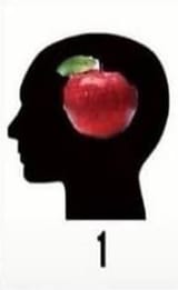 clearly sees 3d apple in mind