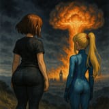 20250724_1648_Heroes Overlooking Destruction_simple_compose_01k0zdaqrzehzawap63wfjp7jx