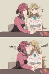 pyra mythra kiss