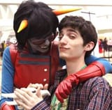 Toby with homestuck cosplayer smug bastard