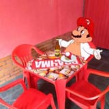 Mario Chilling with beer