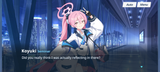 Koyuki smile smug Reflection room Criminal sociopath