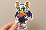 20250725_2102_Rouge the Bat Sticker_simple_compose_01k123z795exy9ts8y25xfrq2p