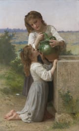 William Adolphe Bouguereau - At The Fountain (1897)