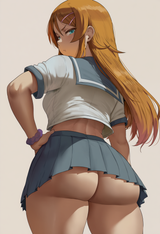 angry schoolgirl butt