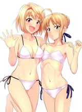 __artoria_pendragon_saber_and_arcueid_brunestud_fate_and_2_more_drawn_by_tsurui__8fffd5a8b7c58b3f6949aab8e91fc54c