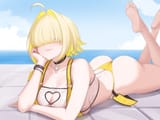 elegg lying down ass butt smile