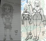 2010 vs 2025 - OC and Latest Fanart - Elf vs Fem Creeper Enderman
