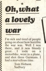 All we&#039;re saying is....Give war a chance