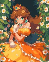 Princess Daisy Pixel Art