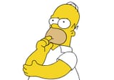 thinking-homer-simpson-free-vector