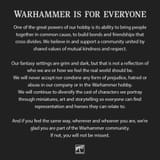 warhammer is for everyone