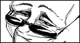Smug pixelated glasses