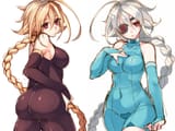 __nu_13_and_lambda_11_blazblue_drawn_by_hime_gyo__4d5b71d73df5ac6cbabc8c6a665546ec
