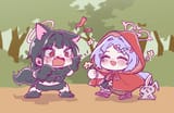Red hood hanae and the big bad cat palug