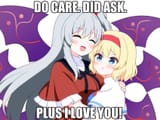 Alice hugging her mom