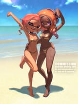 __inkling_player_character_inkling_girl_octoling_player_character_and_octoling_girl_splatoon_drawn_by_biahnyang__4897e1685665a6bcceab40f3e4e686da