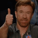 chuck thumbs up