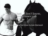 excerpt from sometimes you just know