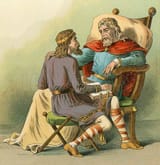M400454_King-Alfred-giving-advice-to-his-son
