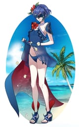 Masked lucina beach