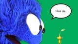 blue puppet