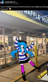 Darumi goes to Waffle House