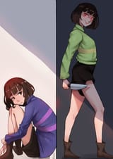 __frisk_and_chara_undertale_drawn_by_cyart__985204e02e44d0ff91f78dc66f0bf7a6