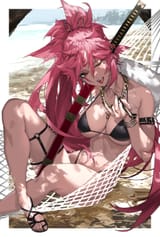 Baiken at the beach