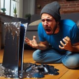 melted PS5