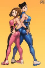 20250807_1654_Chun-Li Cosplay Duo_remix_01k23f7t64ec2vqrg1k110eyrz