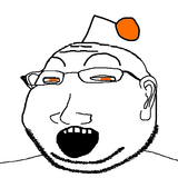 18922 - antenna ear eyelids glasses open_mouth orange_eyes reddit small_eyes soyjak stubble subvariant massjak subvariant wholesome_soyjak variant gapejak