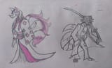 kitsy and darkblade concept art