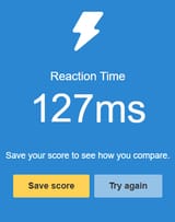 reaction time