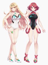 __pyra_and_mythra_xenoblade_chronicles_and_1_more_drawn_by_shinae__1e09adcf61311476936fd2459be43dce