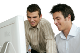 pngtree-young-men-learning-computer-skills-library-laptop-task-png-image_13352924