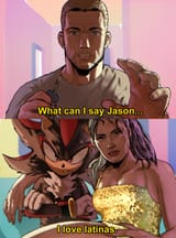 __shadow_the_hedgehog_lucia_caminos_and_jason_duval_sonic_and_2_more_drawn_by_devovas__1f9be8805cf70127514333cdaad77b45