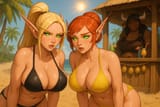20250808_2332_Blood Elf Twins Beachside_simple_compose_01k26e1aeteny9pfbdg9kv1g4q