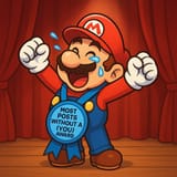 20250809_1905_Mario&#039;s Blue Ribbon Victory_simple_compose_01k28h7bdyeyr92ssks73ny4w0