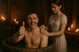 20250809_2042_Medieval Bathhouse Cheers_simple_compose_01k28t62rsf2faape0r9q096s5
