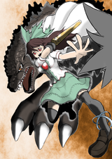 __reiuji_utsuho_and_godzilla_touhou_and_2_more_drawn_by_ab_cannon__92f8d25d56eb8e03f5fc57996a3e2fd6