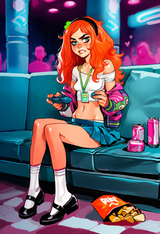 official art, fortnite, ,no lineart, painterly, _ fishine, olena minko, joel ju s-3045373402 (4)