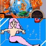 NES CUNNY MERMAID GOONIES PIXELART JAPAN