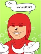 My mistake