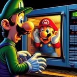 mario gets cooked