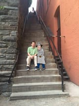 joker on stair