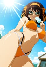 haruhi blep