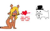 119459 - 1girl 2boys after_rape artist_commonbleat collar colored dead_eyes deltarune dog hat heart noelle_holiday sex_slave slave soul_(deltarune) stare stare_down submissive text toby_fox